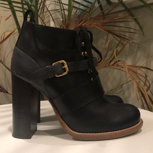 Chloe Shoes - CHLOE Lace Up Heeled Boots